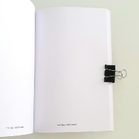 Interior blank pages of The Ugly sketchbook