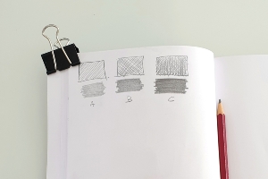 Use example for the Ugly sketchbook : pencil density