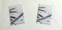 The Ugly sketchbooks viewed from the top